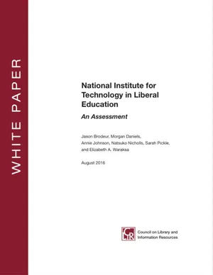 Cover image for National Institute for Technology in Liberal Education: An Assessment
