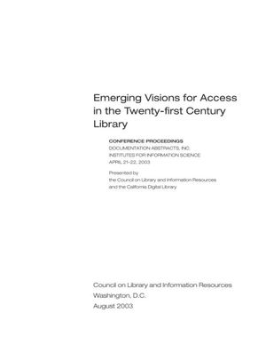Cover image for Emerging Visions for Access in the Twenty-first Century Library