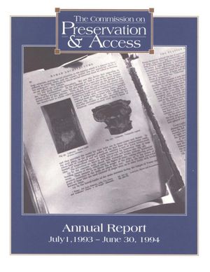 Cover image for 1993-1994 Annual Report