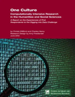 Cover image for One Culture. Computationally Intensive Research in the Humanities and Social Sciences