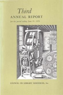 Cover image for Third ANNUAL REPORT for the period ending June 30,1959