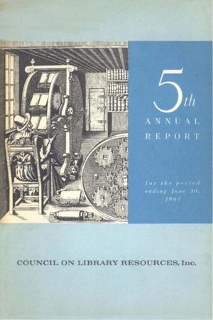 Cover image for 5th Annual Report for the period ending June 30, 1961