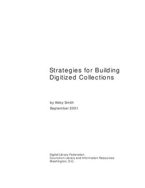 Cover image for Strategies for Building Digitized Collections