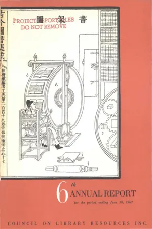 Cover image for 6th Annual Report for the period ending June 30, 1962