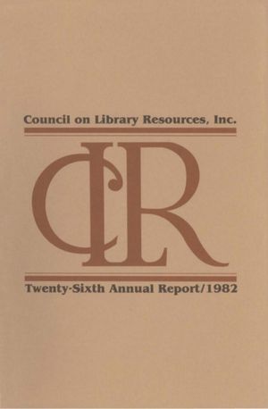 Cover image for 26th Annual Report: 1982