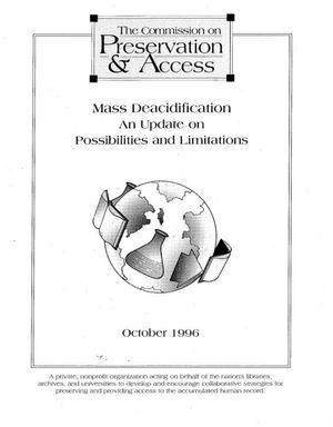 Cover image for Mass Deacidification: An Update on Possibilities and Limitations
