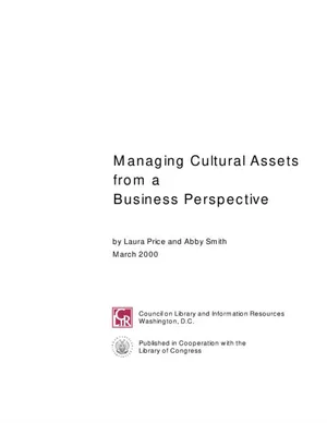 Cover image for Managing Cultural Assets from a Business Perspective