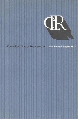 Cover image for 21st Annual Report: 1977