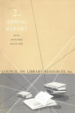 Cover image for 2nd ANNUAL REPORT for the period ending June 30, 1958