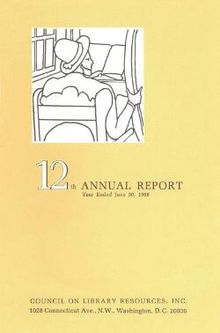 Cover image for 12th ANNUAL REPORT for the year ended June 30, 1968