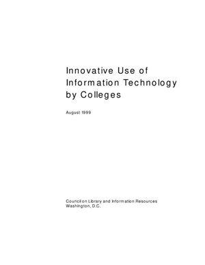 Cover image for Innovative Use of Information Technology by Colleges