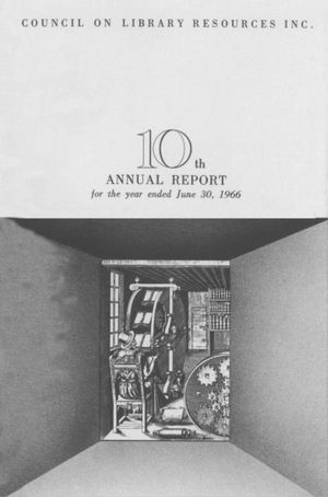Cover image for 10th Annual Report for the period ending June 30, 1966