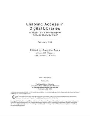 Cover image for Enabling Access in Digital Libraries