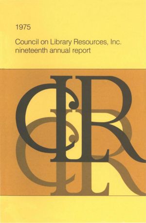 Cover image for 19th Annual Report for the Year Ending June 30, 1975