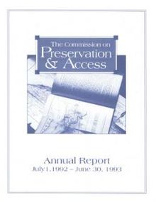 Cover image for 1992-1993 Annual Report