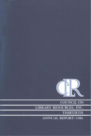 Cover image for 30th Annual Report