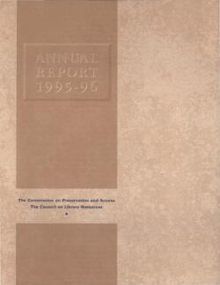 Cover image for 1995-1996 Annual Report