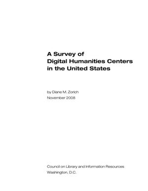 Cover image for A Survey of Digital Humanities Centers in the United States