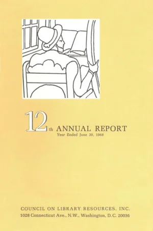Cover image for 12th ANNUAL REPORT for the year ended June 30, 1968