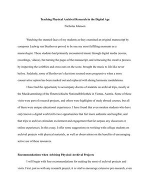 Cover image for Teaching Physical Archival Research in the Digital Age